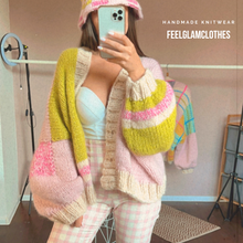 Load image into Gallery viewer, Soft Oversized Hand Knit Cardigan | Soft Cardigan