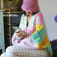 Load image into Gallery viewer, Alice Hand Knit Soft Chunky Cardigan