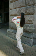 Load image into Gallery viewer, Ice-cream Hand Knit Cropped Cardigan | Soft Cardigan