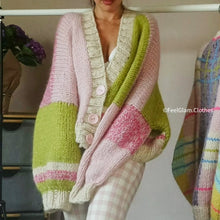 Load image into Gallery viewer, Soft Oversized Hand Knit Cardigan | Soft Cardigan