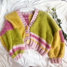 Load image into Gallery viewer, Cropped Preppy Style Soft Cardigan