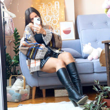 Load image into Gallery viewer, Hand Knit Oversized Soft Cardigan | Preppy Style