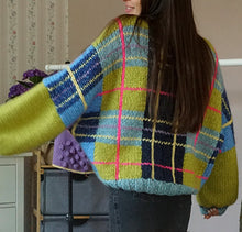 Load image into Gallery viewer, Handknitted Preppy Style Oversized Soft Cardigan | Cropped Cardigan