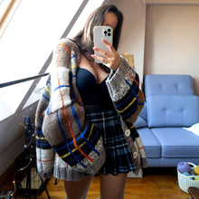 Load image into Gallery viewer, Hand Knit Oversized Soft Cardigan | Preppy Style