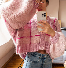 Load image into Gallery viewer, Pinky Soft Cropped Preppy Style Cardigan